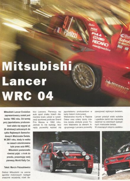Mitsubishi Lancer WRC.